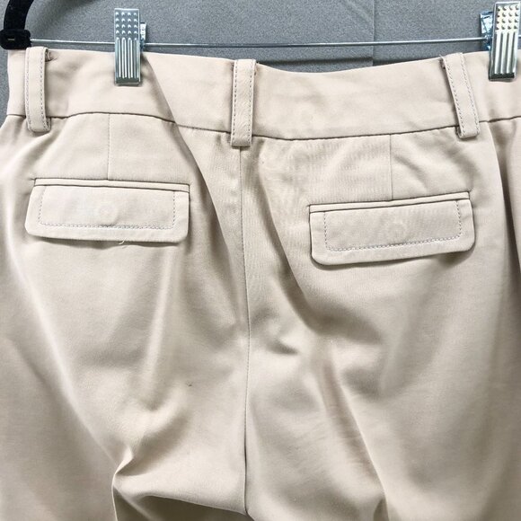Banana Republic Martin Fit Trouser Pants Womens Size 4 Beige Stretch Straight - Picture 3 of 12